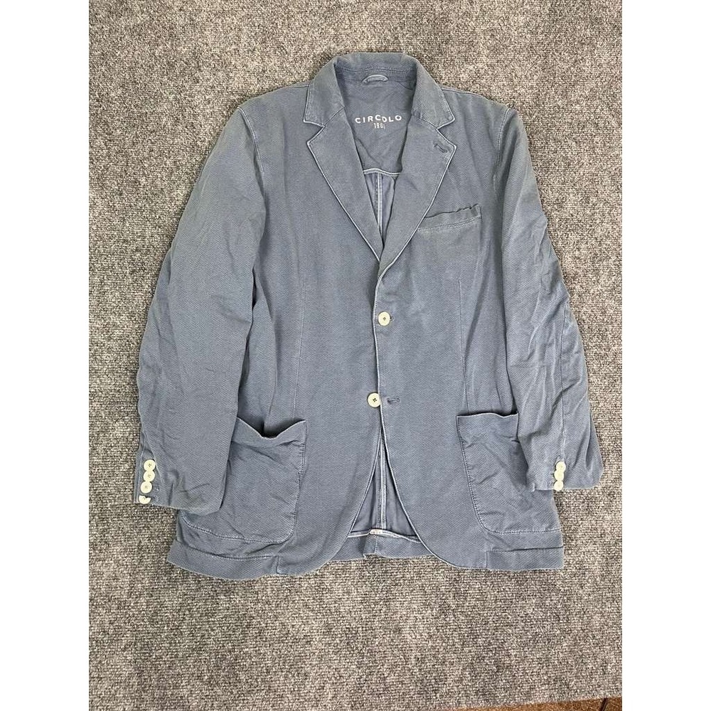 Circolo 1901 Blazer Mens 54 (Fits US 40) Blue‎ Stretch Unstructured Sport Coat